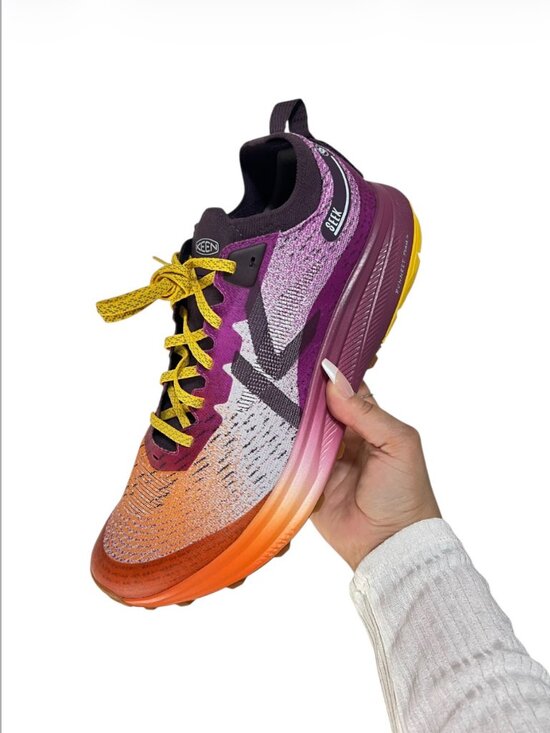 KEEN Seek Trail Running Shoes Men’s 11 - Sunset Purple/Orange Rocker Sole main image 9